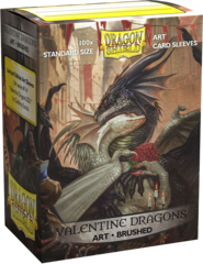 Dragon Shield 100CT Box Brushed Art Valentine Dragon 2021